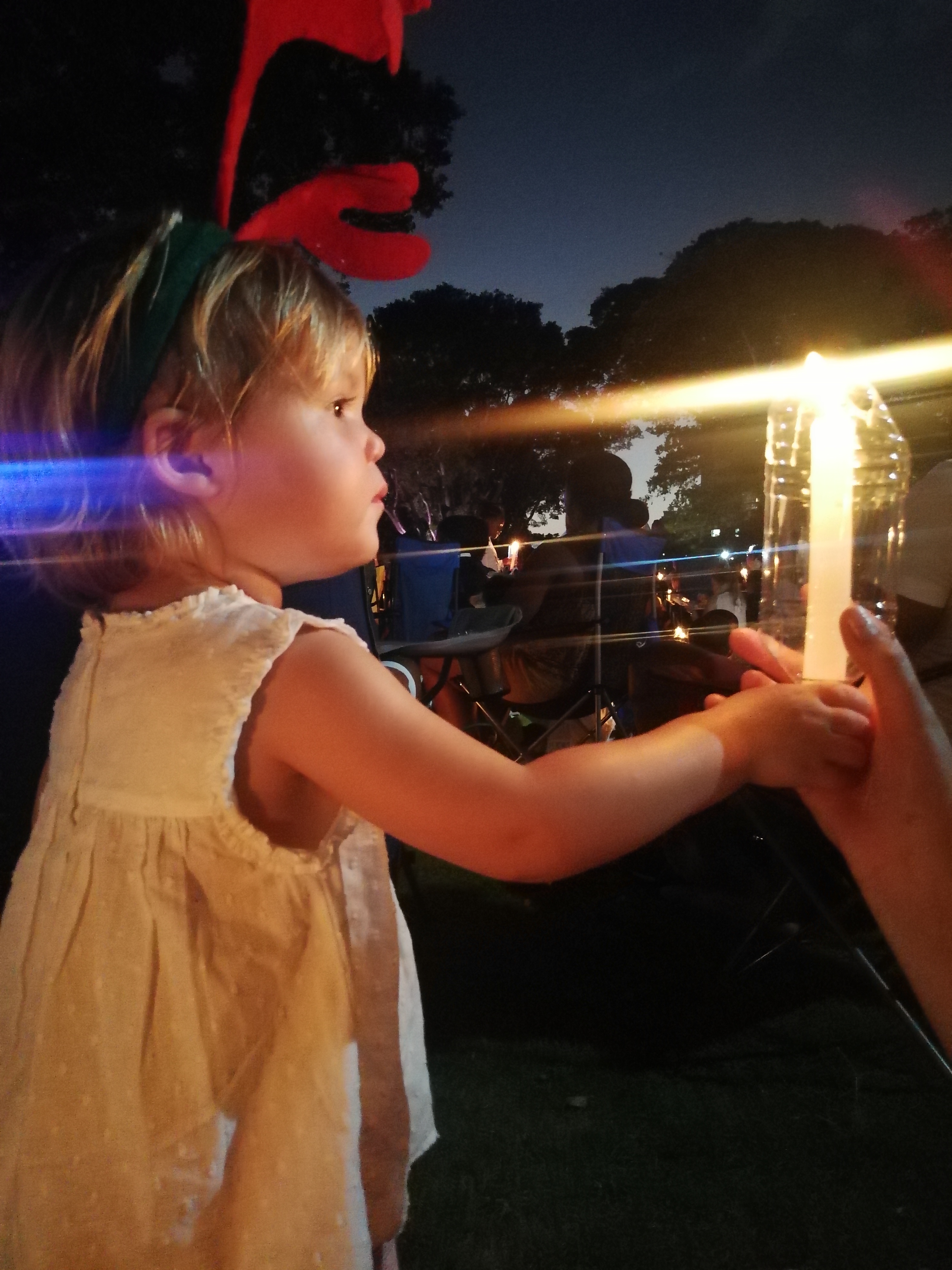 Etta With Candles