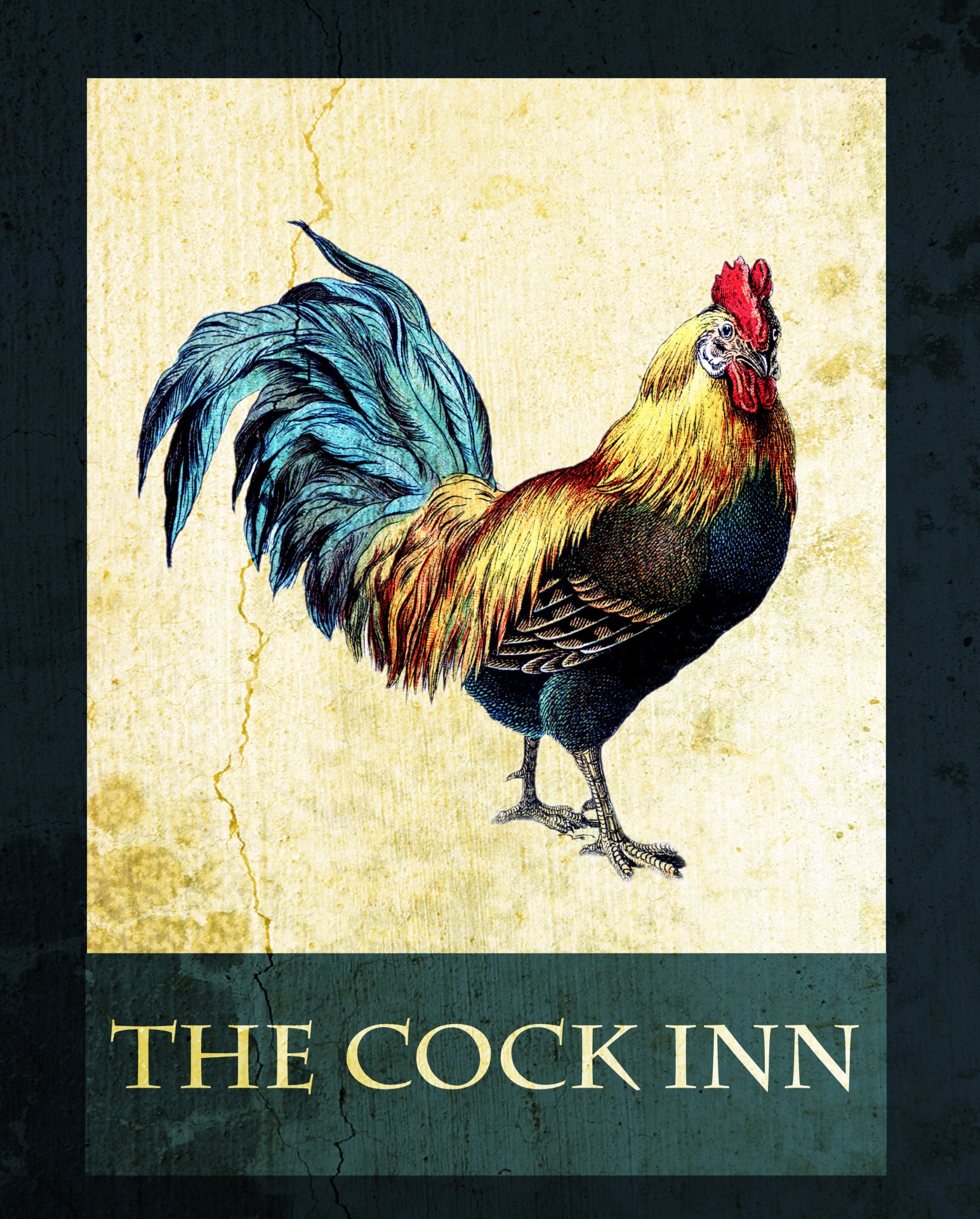 Cock Inn Pub Sign